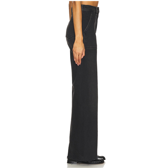 PISTOLA NWT Evereve Penny Utility High Rise Wide Leg Black Denim Collins // 24 - Picture 3 of 16